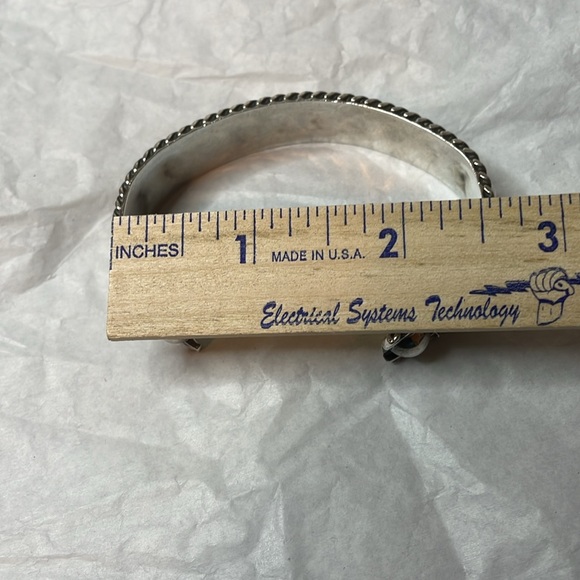 Sterling Silver Cuff Bracelet (.925 Mexico TR-24) - Picture 10 of 12